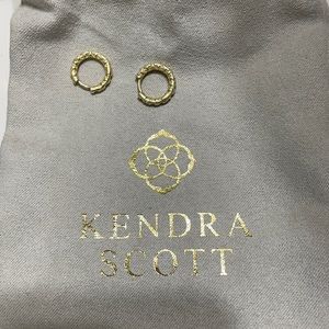 Kendra Scott filigree gold huggie Maggie